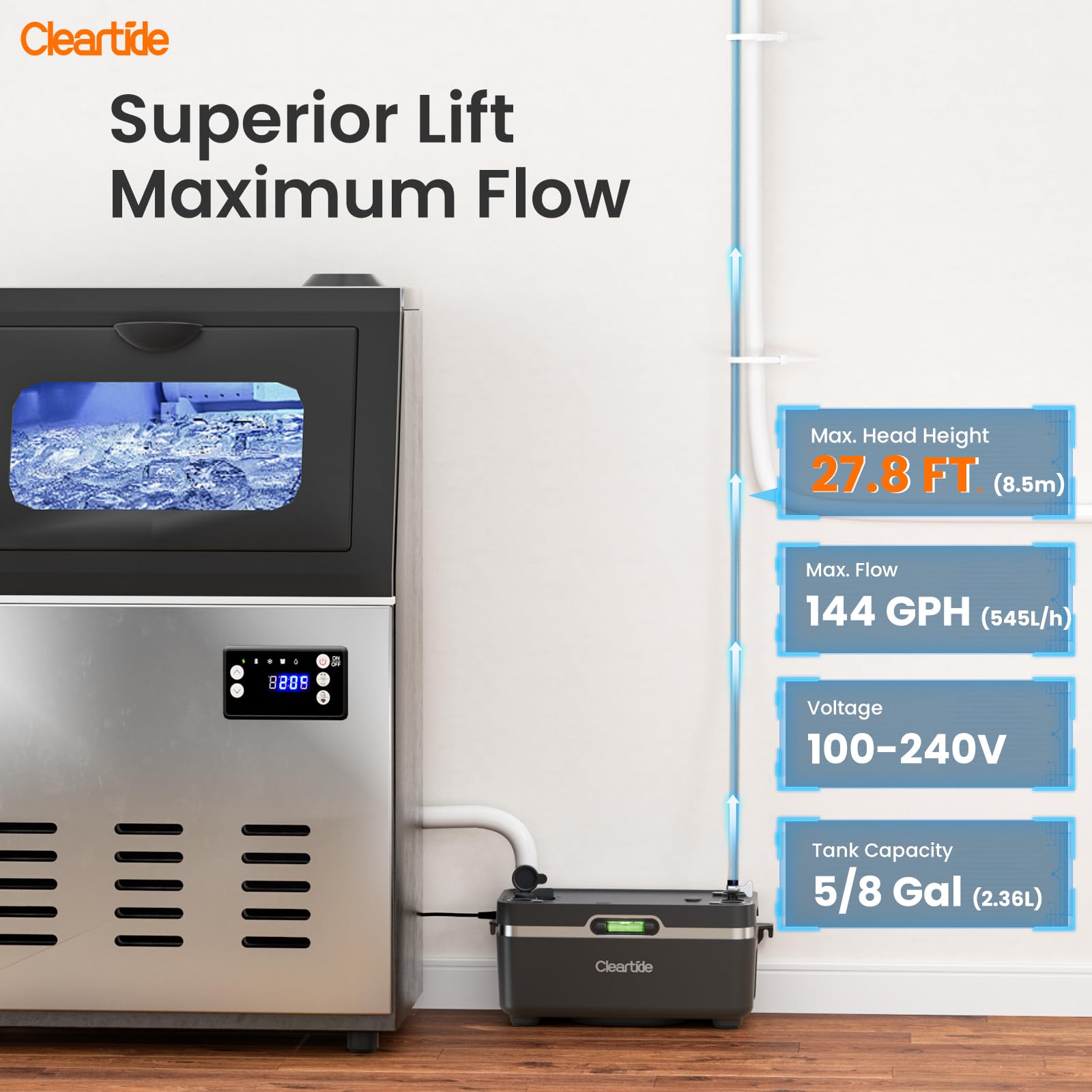 Ultra-Quiet Condensate Pump - 25dB HVAC Pump -2 Ultra-Quiet Condensate Pump - 25dB HVAC Pump -2