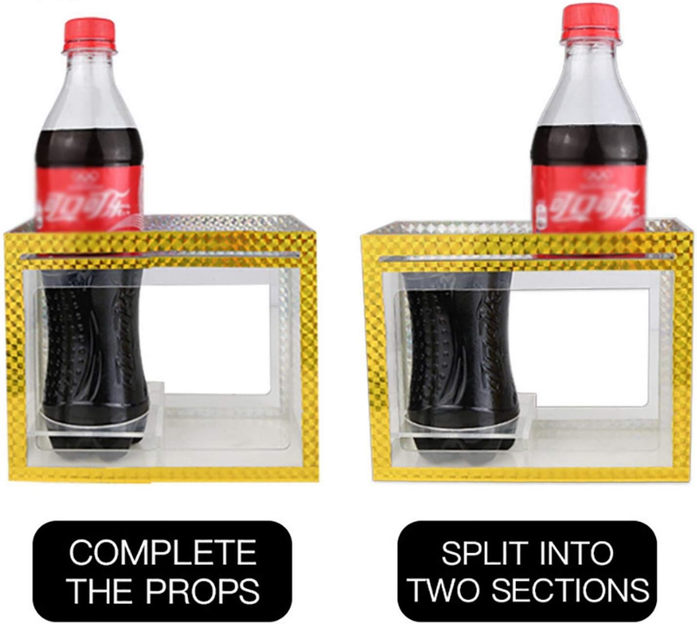 ZQION Zig Zag Cola Bottle Thereafter Magic Bottle,Magic Tricks Stage Magic Illusion Magic Accessories Magic Bottle Gimmicks