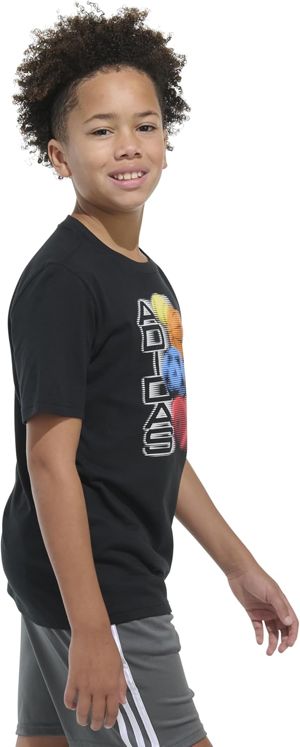 adidas アディダス TIRO24 コンペティション プラクティスシャツ(ブラック×ホワイト) IT5764 BLK×WHT サッカーレフリー用品  -サッカーショップ【SWS】 adidas ボーイズ 半袖 ディストーションマルチ スポーツ グラフィック Tシャツ, ブラック/マルチ