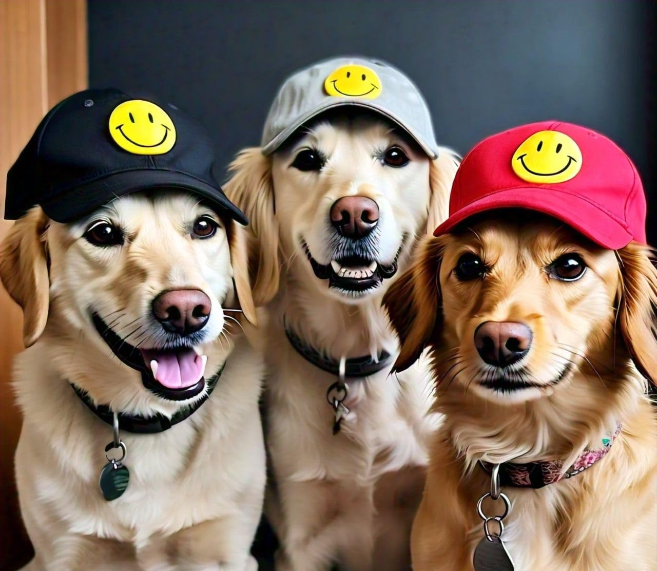 Infispace Dogs & Cats Baseball Smile Cap with Adjustable Strap (Black, Pack of 1) (Random, S) (B0DG8J5P65) Amazon Price History, Amazon Price Tracker