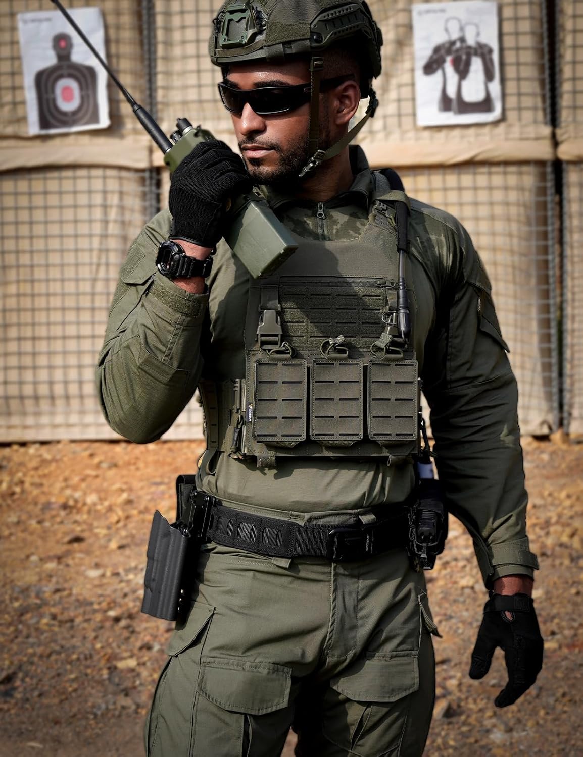 IDOGEAR SPORTS G3 Combat Shirts Men’s Tactical Shirt with Elbow Pads 1/4 Zipper Collar Long Sleeves Top Military Clothing - Image 7