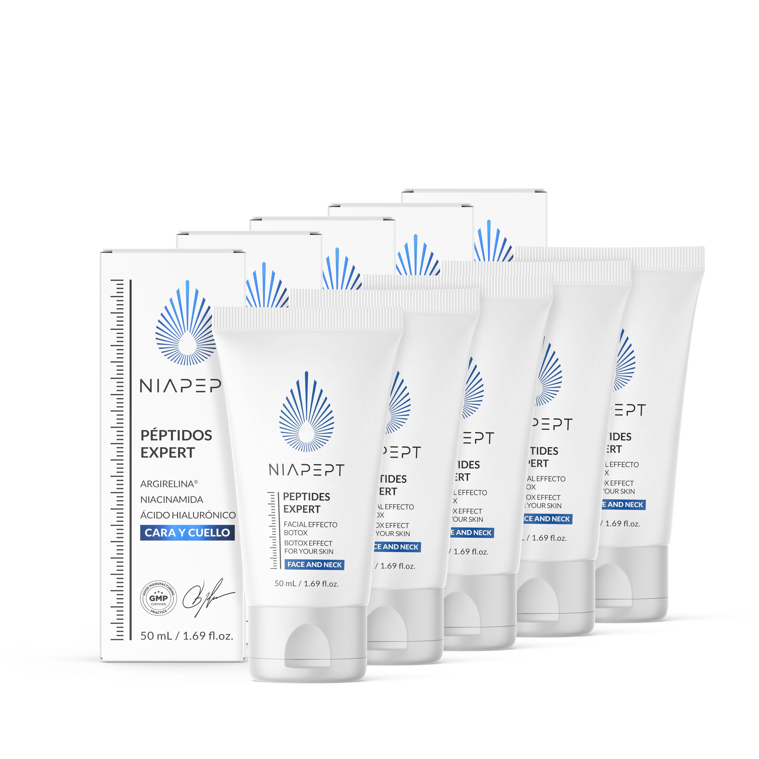 Avec Argireline, Niacinamide et Acide Hyaluronique | Crème Hydratante Visage | Texture Légère pour Tous | 50 ML | 1 Pack