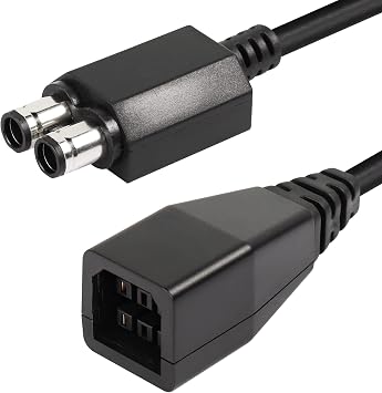 CERRXIAN 0.5ft Power Supply for Xbox 360 to Xbox 360 Slim Replacement Power Conversion Cable(360-s)