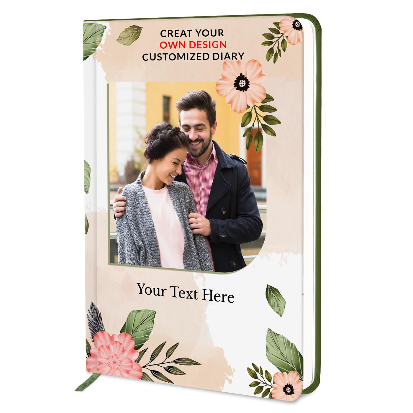 Jhingalala Diaries - Customised Diary with Name and Photo | Customized Undated Journal Notebooks With Monthly Planner and Calendars 2026 (Size 21 x 14.5 Cm) (CD519)