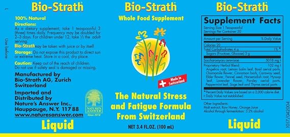 Bio-Strath Liquid 3.40 Ounces