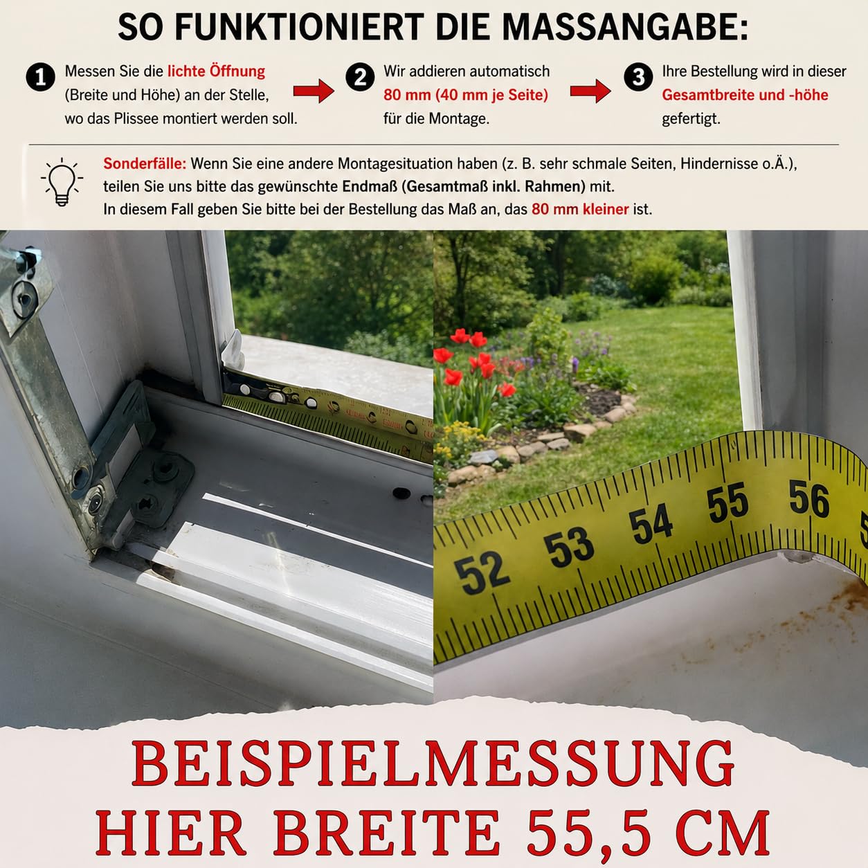 Plissee Fliegengitter nach Maß | Individuell konfigurierbarer Insektenschutz für Fenster, Türen & Dachfenster | Aluminiumrahmen | Optional ohne Bohren