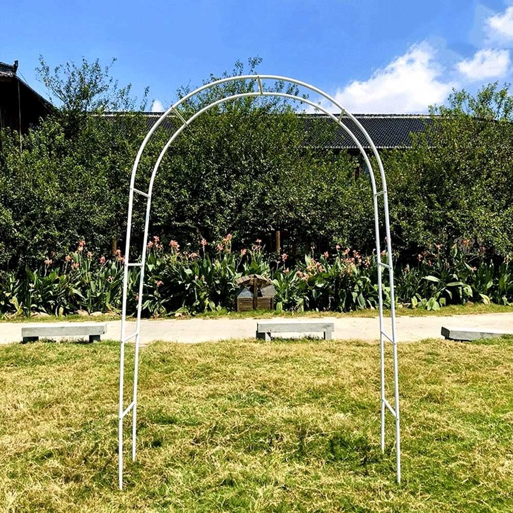 Arche de jardin en métal de 7,2 pieds noire pour rosiers
