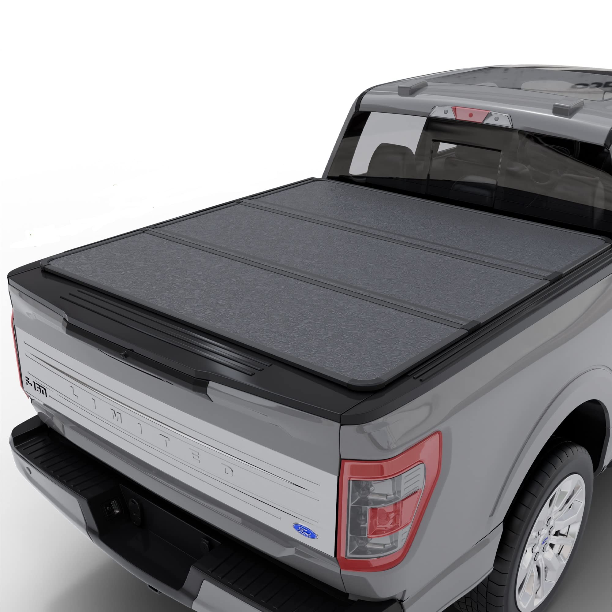 Tonopro Hard Folding Truck Bed Tonneau Cover |HTF030|Fits 2019 - 2022 Chevy/GMC Silverado/Sierra, Works w/ MultiPro/Flex Tailgate 6' 7" Bed (79.4")