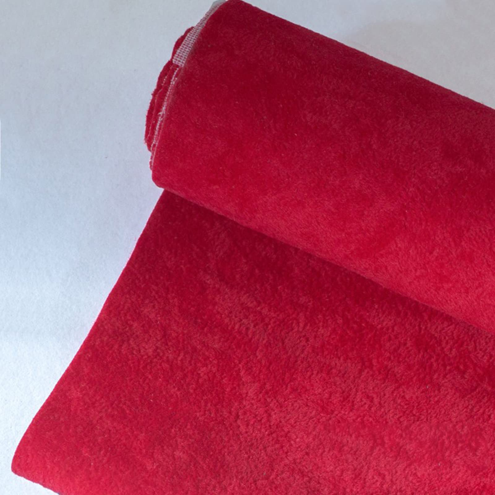 Velours adhésif rouge 145cm anti-rayures pour tiroir à bijoux abîmé