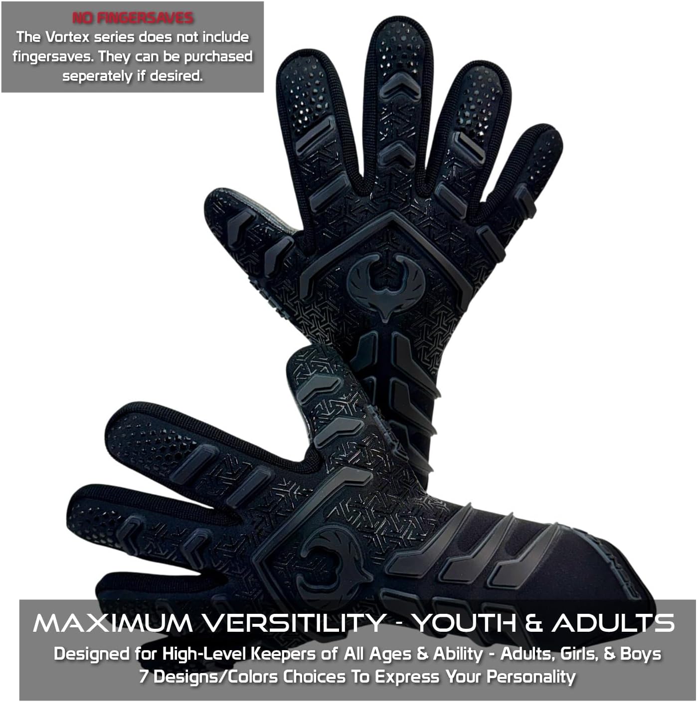 Renegade GK Apex Strapless Professional Soccer Goalie Gloves - Adults, Youth, Kids (Sizes 6-12, Level 5.5) 4+5MM EXT Contact Grip | Evo Negative Cut Goalkeeper Gloves for Elite Play | Based in the USA