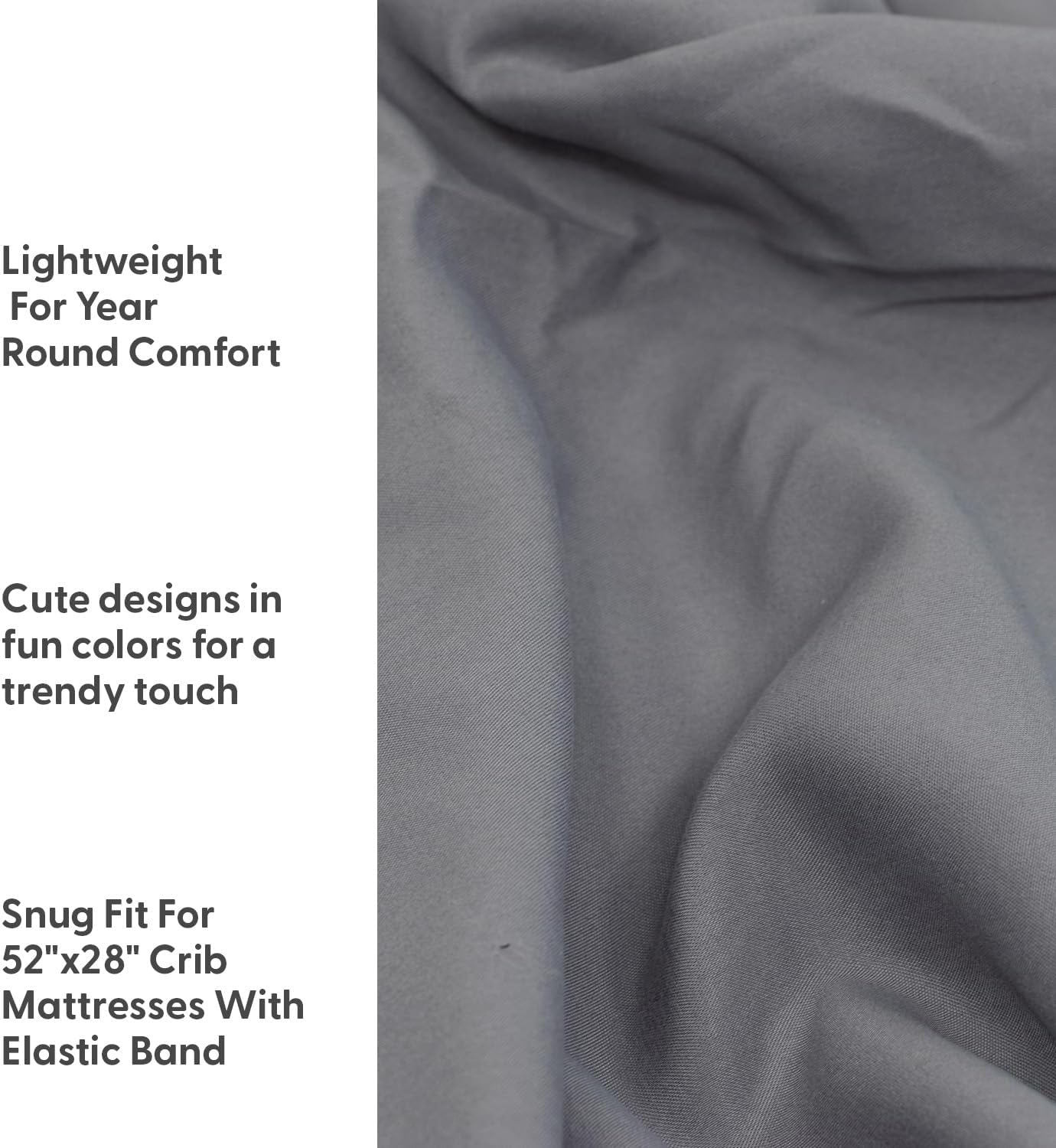 The Peanutshell 4-Pack Fitted Crib Sheet Set - Super Soft & Breathable Baby Girl or Boy Crib Sheets, Nursery Decor, Fit for Standard Mattress Cover- Celestial Moon & Stars