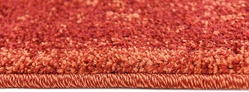 Miniatura 9 de Unique Loom La Jolla Collection Farmhouse, contemporánea, botánica, tradicional, alfombra vintage, 2 pies 2 pulgadas x 6 pies, naranjaborgoña