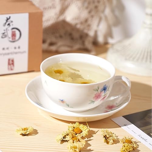 Miniatura 5 de Cha Wu-B Té de crisantemo, 6 oz170 g, HangZhou Bai Ju, flor de crisantemo blanco, té de hierbas chinas..