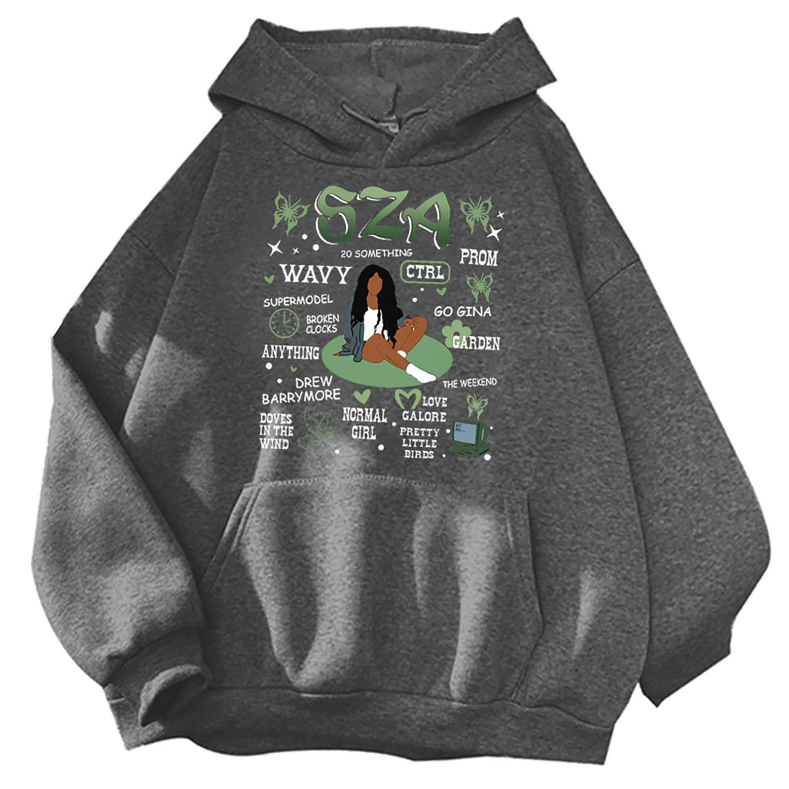 Sweat à capuche SZA Ctrl coupe ample et confortable contre le froid