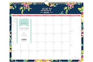 Blue Sky Academic Year Wall Calendar 2021-2022