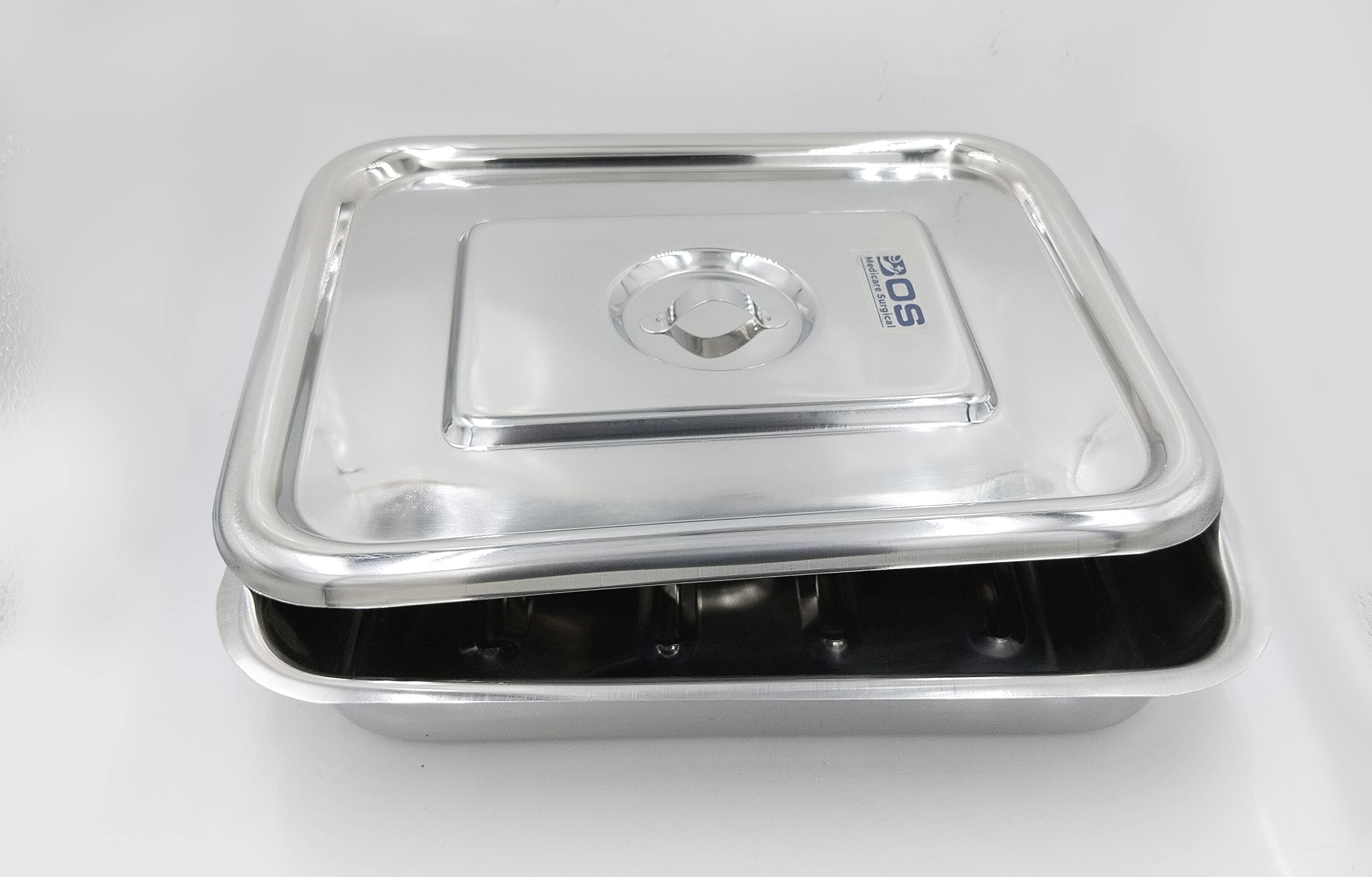 Bos Medicare surgical® dressings Surgical Tray with Cover, Stainless Steel(10x8 inch) (B09WHXK56S) Amazon Price History, Amazon Price Tracker