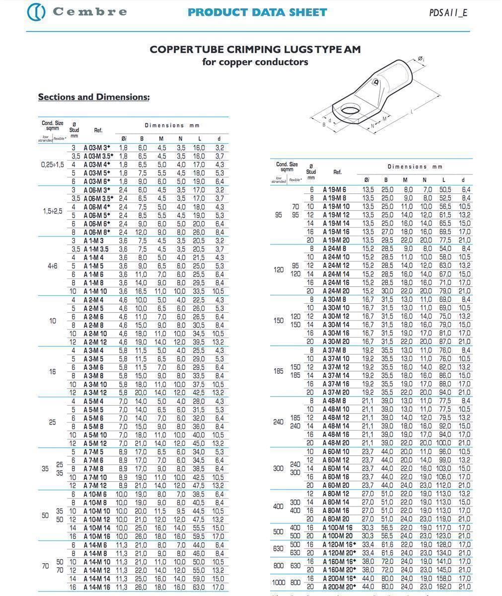 Kalitec 120x Rohrkabelschuhe Sortiment 4-16mm² - Quetschverbinder Set | Verzinnte Kupferkabelschuhe geglüht für hohe Dehnbarkeit, inkl. M4, M5, M6, M8, M10 Ringösen für Elektriker & Techniker