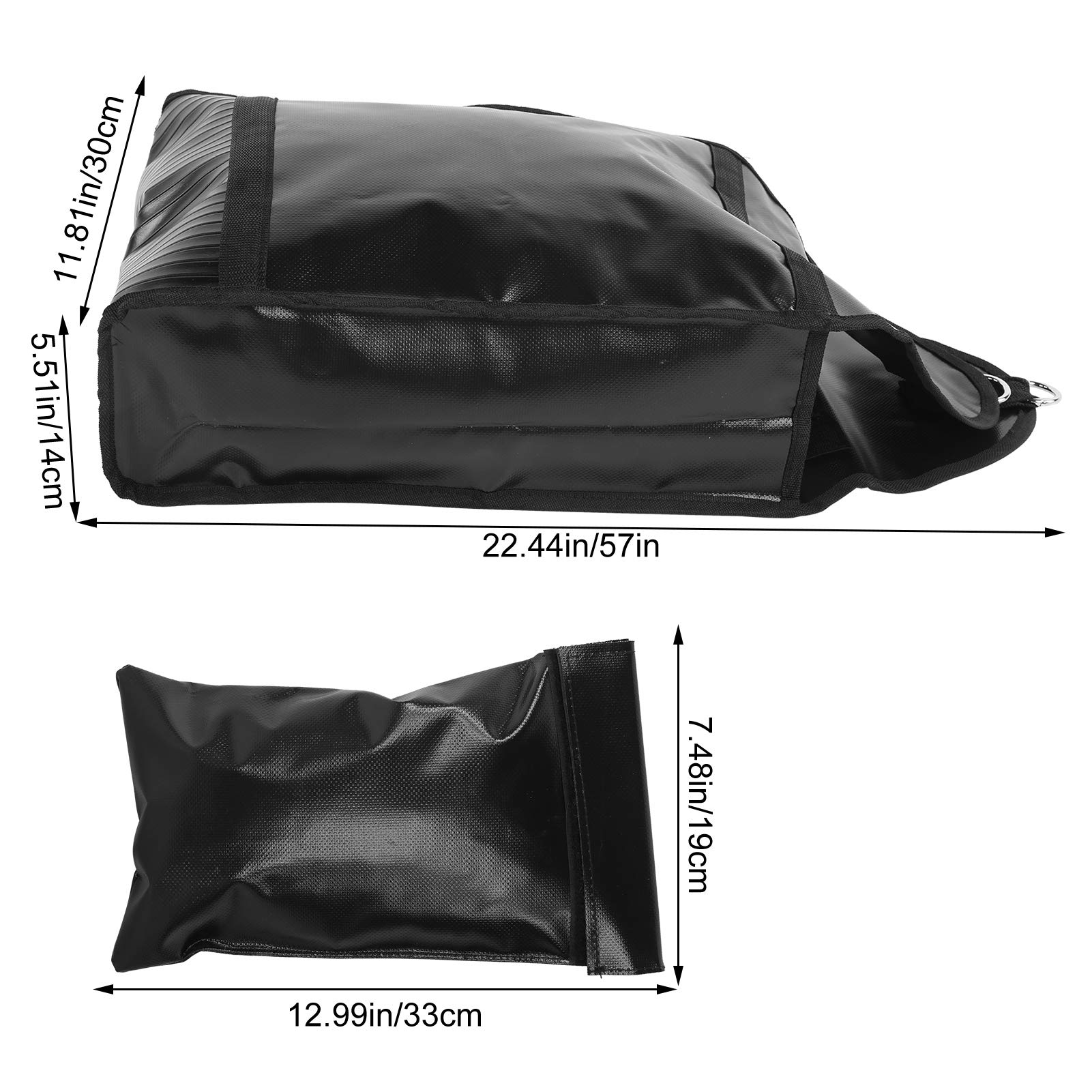 Yuecoom Sports Sandbag,Sandbags Weight Bags W/Belt,Fitness Sandbag,Training Sandbag for Improve Speed and Explosive Power,Fitness Equipment-Black