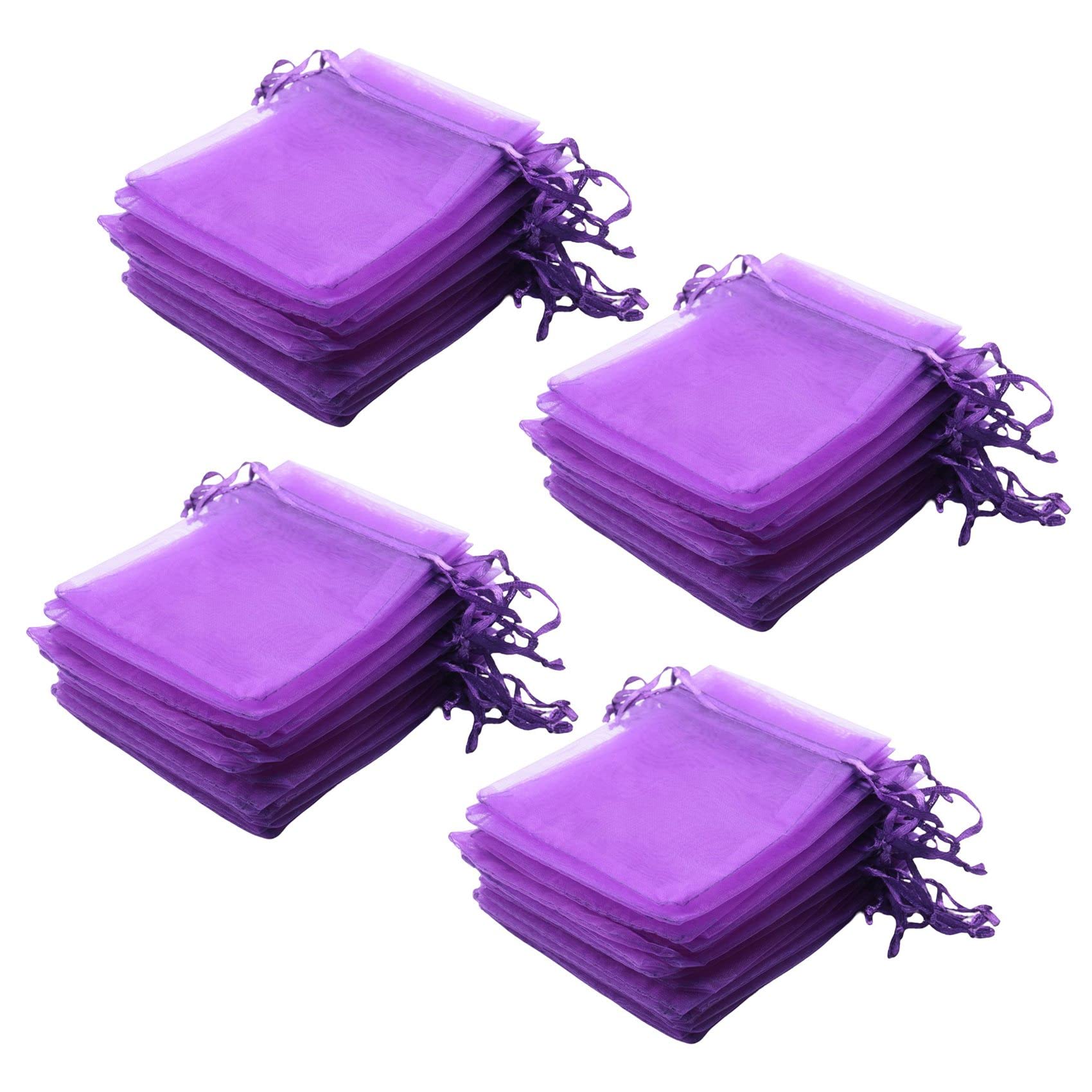 Hndhbfgrt 120 PCS Gift Bag Organza Jewelry Pouch