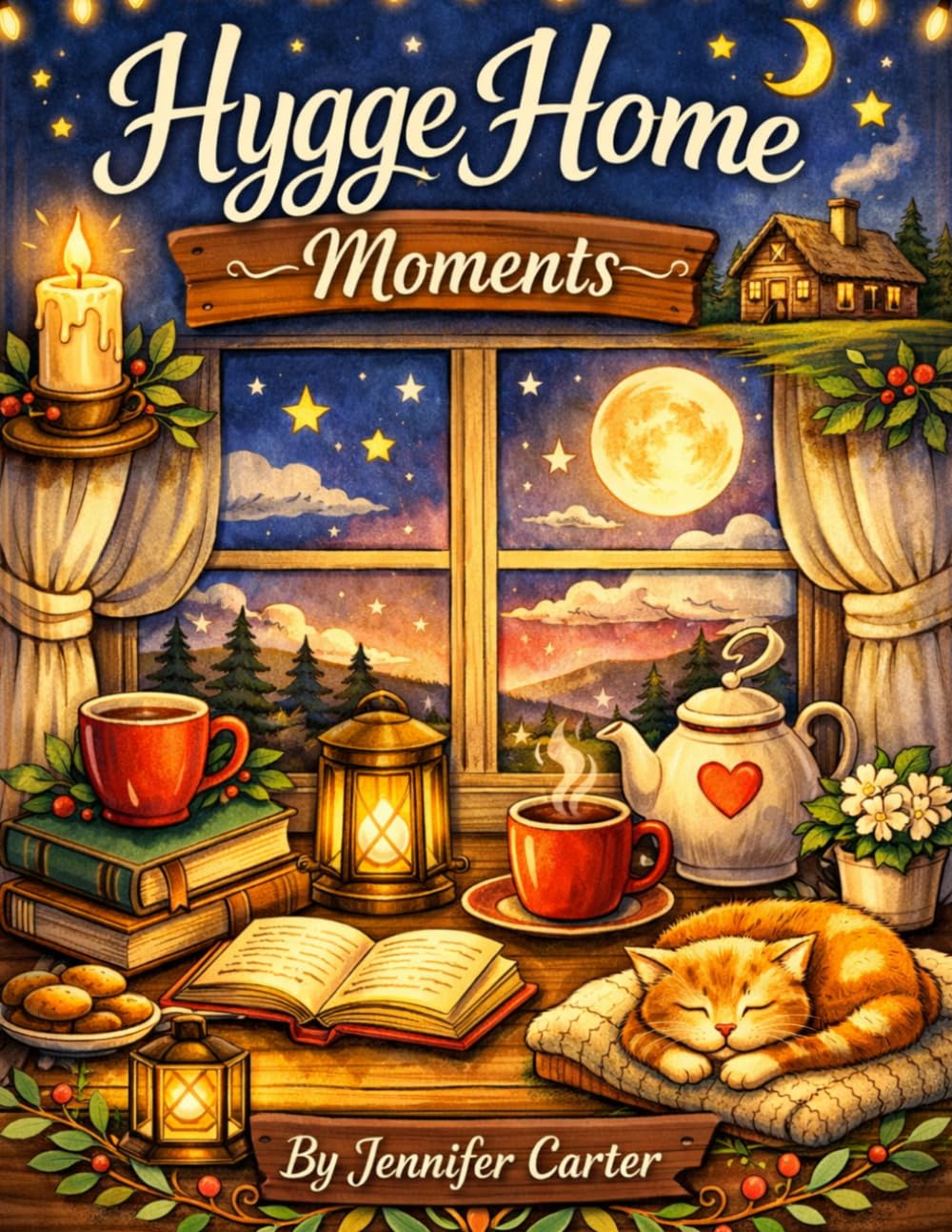Hygge Home Moments: A Cozy Adult Coloring Book of Comfort, Calm, and Hygge‑Inspired Home Scenes