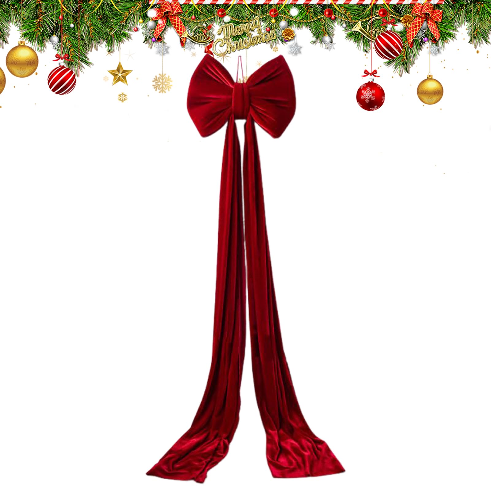 Topper para árbol de Navidad ideal para decorar tu puerta delantera y escalera estas fiestas