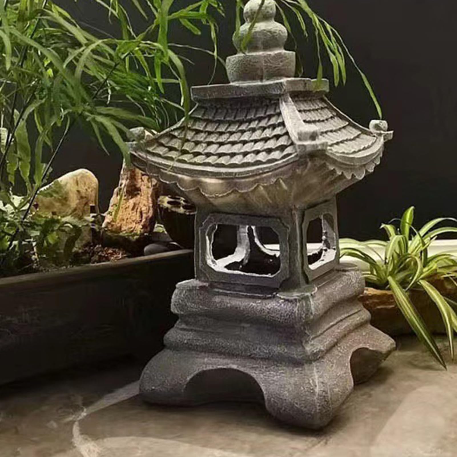 Solar-Weglicht – Palast-Lampe, solarbetriebene Laterne, Outdoor-Zen | Dekoration, Villa-Nachtlicht, Solarleuchten, Wege, Terrasse, Hof, Garten, Hof, Gartendekoration,