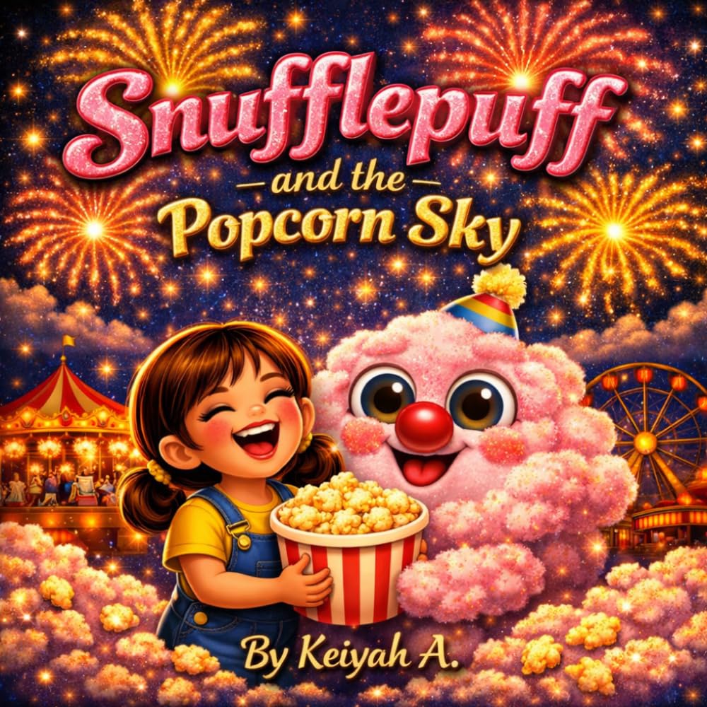 Snufflepuff and the Popcorn Sky: A Cotton Candy Cloud’s Carnival Adventure (Keiyah A. – Kids)