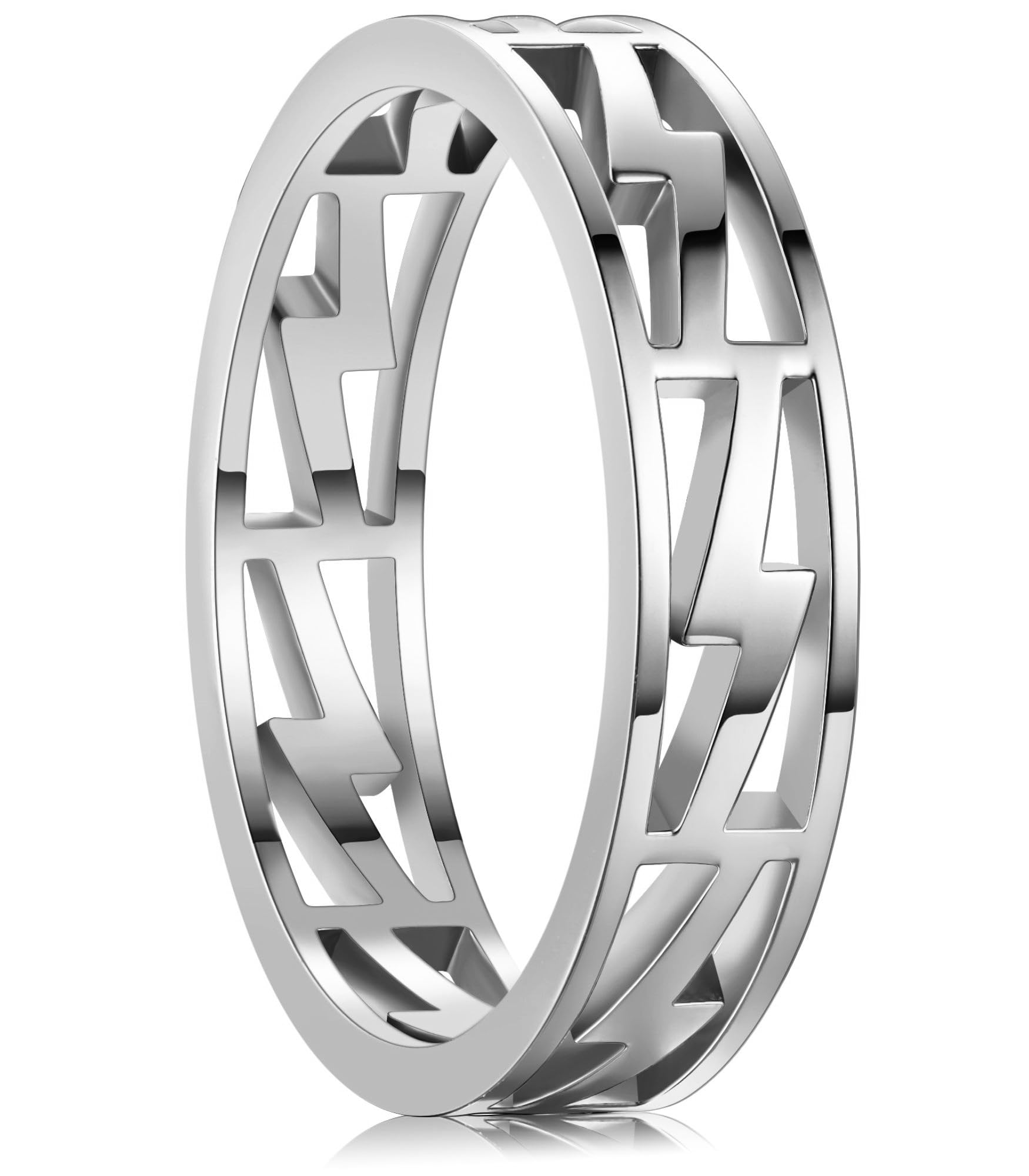 King Ring 5mm Lightning Rings – Laser Cut Ultra Comfort Rings for Men & Women – Designed in USA