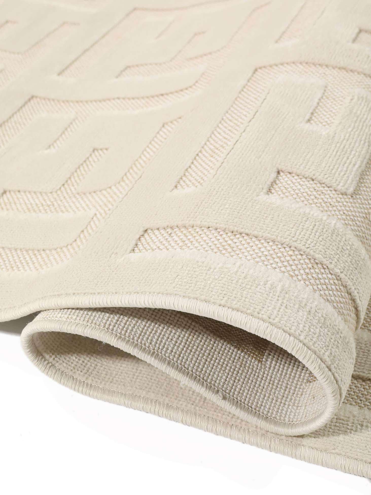 RugVista Dakari Alfombra, 200 x 200 cm, Blanco Crema | Cuadrado, Pelo medio, Limpieza en seco, Oeko-Tex 100