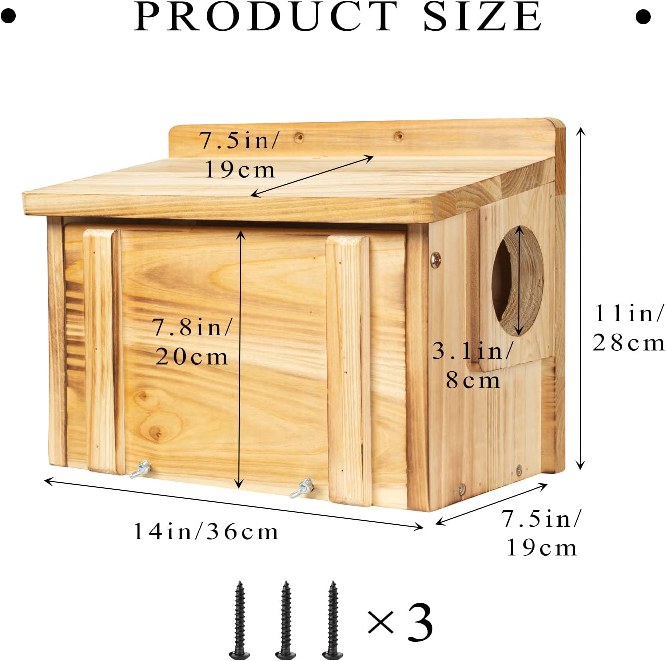 BalterFF Squirrel Houses for Outside Nesting Box Nest Funny Wooden Chipmunk House