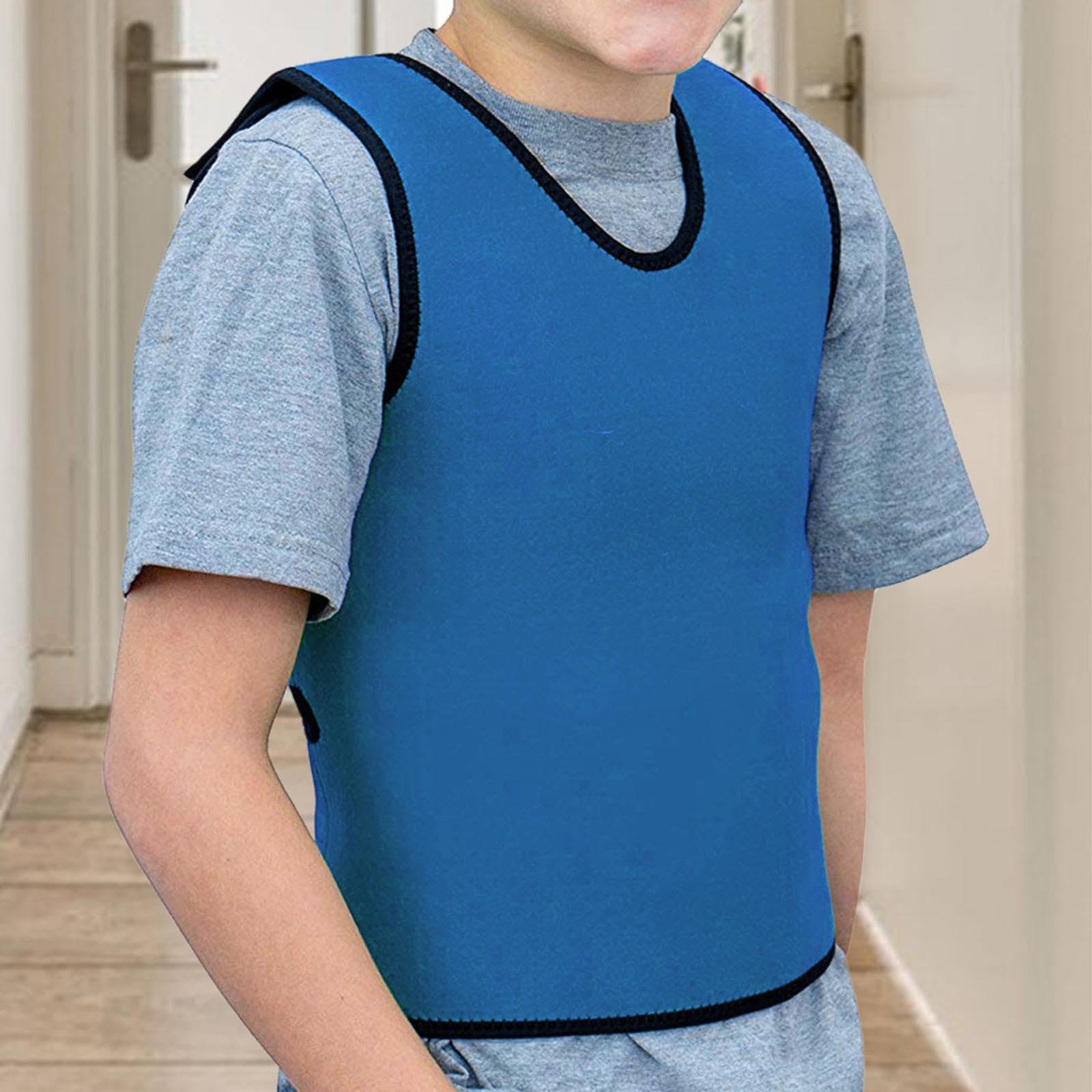 kowaku Gilet sensoriale Gilet di Compressione per Sauna per Adolescenti Gilet Aderente per Bambini con autismo Gilet per Elaborazione sensoriale