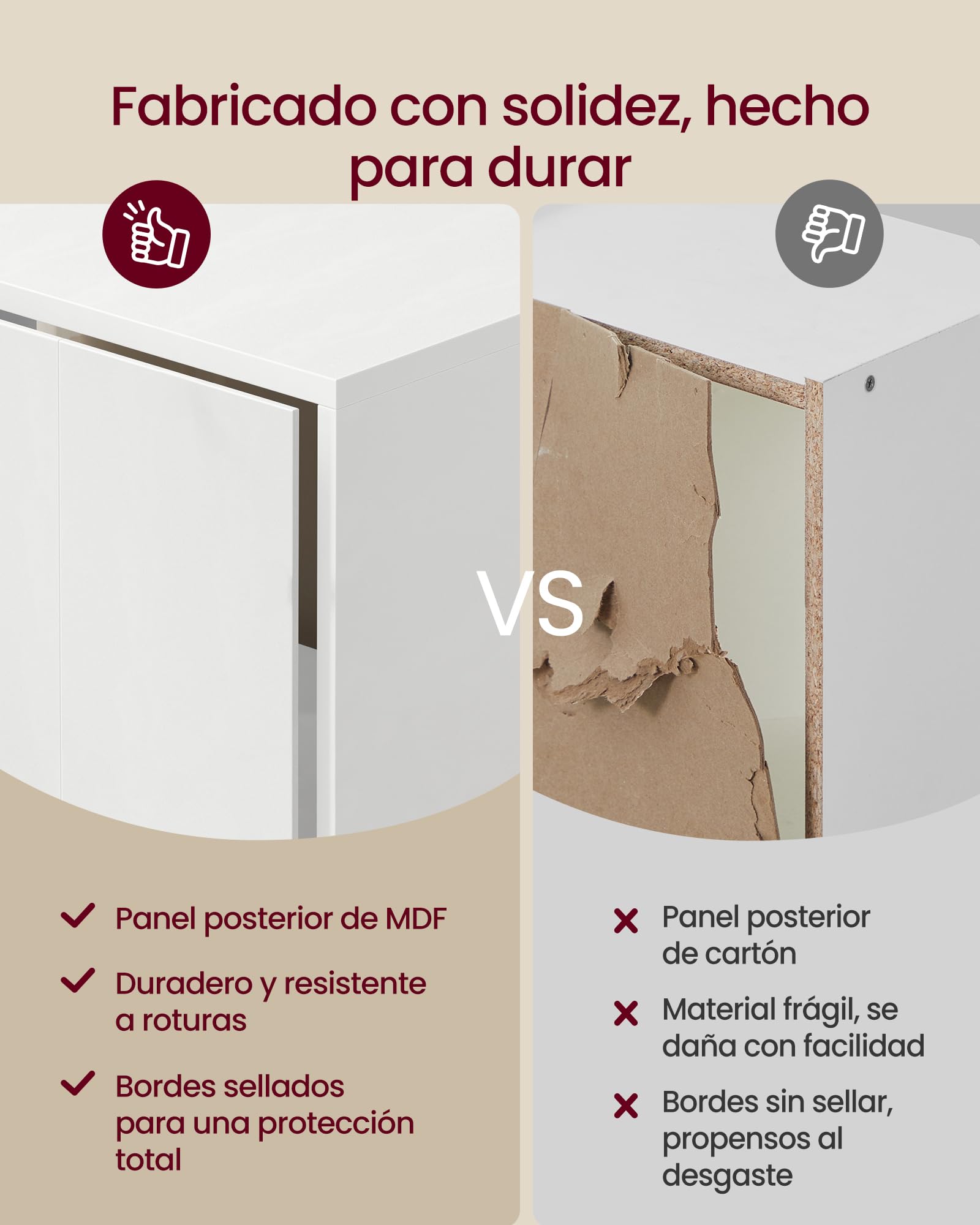 VASAGLE MAEZO Colección - Librería, Estantería para Libros, Mueble de Almacenaje de Cubos con 8 Compartimentos, Organizador para Salón, Estudio, Comedor, 24 x 119,6 x 77 cm, Blanco Nube LBC193WB01