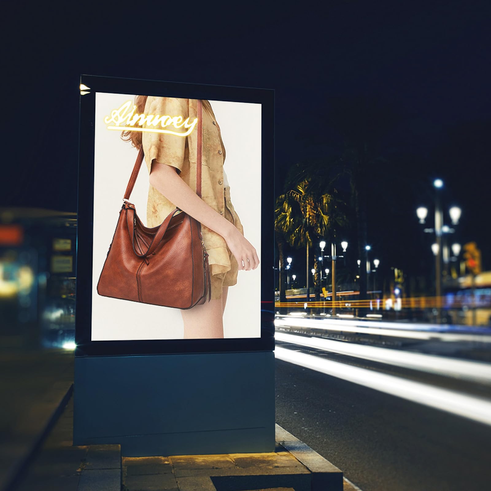 AINUOEY Mujer Bolsos de Mano Casual Bandolera Marca Mediano Totes Antirrobo Hombro Italianos PU Cuero 76670 1 piezas