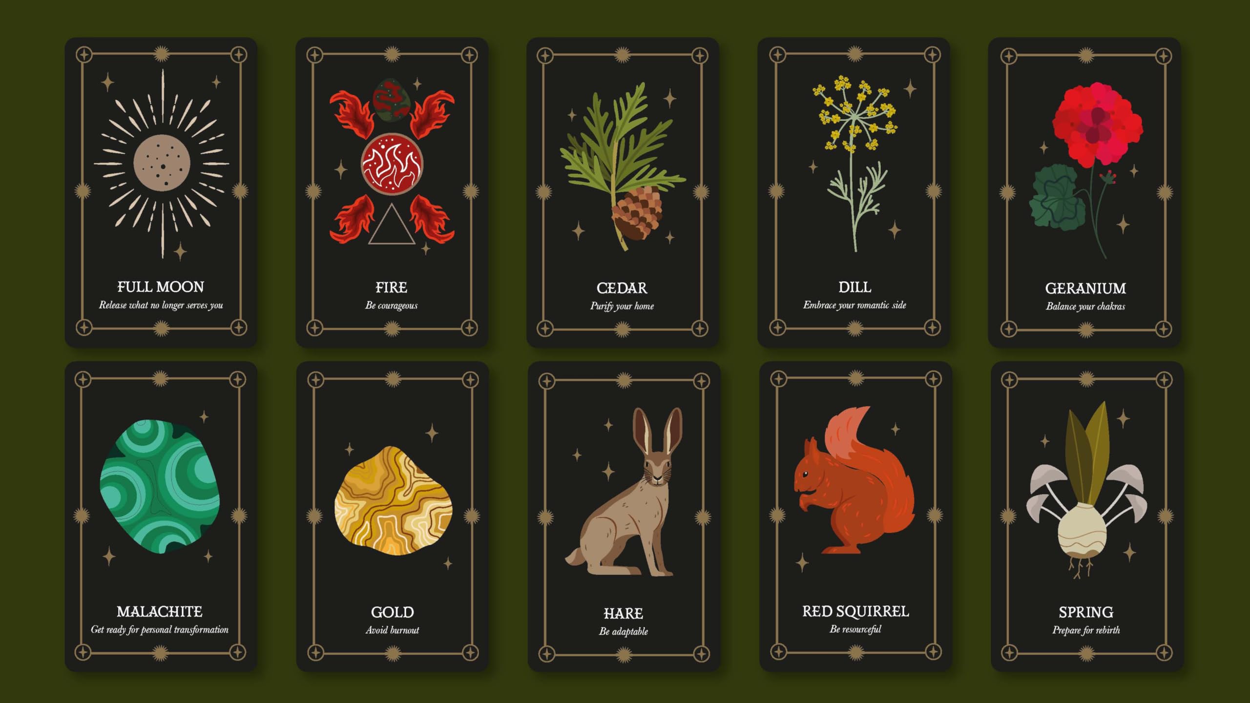 The Witch of the Forest's Earth Oracle Deck: 78 oracle cards & green magick guide