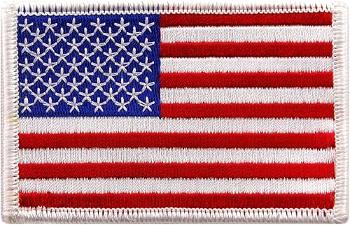 Miniatura 2 de Cypress Collectibles Embroidered Patches - Parche para planchar - Banderas de EE UU dorado GOLD BORDER