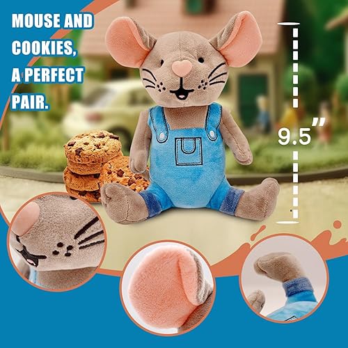 Miniatura 3 de Please Give Mouse Cookies - Adorable peluche de ratón pequeño con ropa, ideal para los pequeños que aman las galletas (9.5 pulgadas)