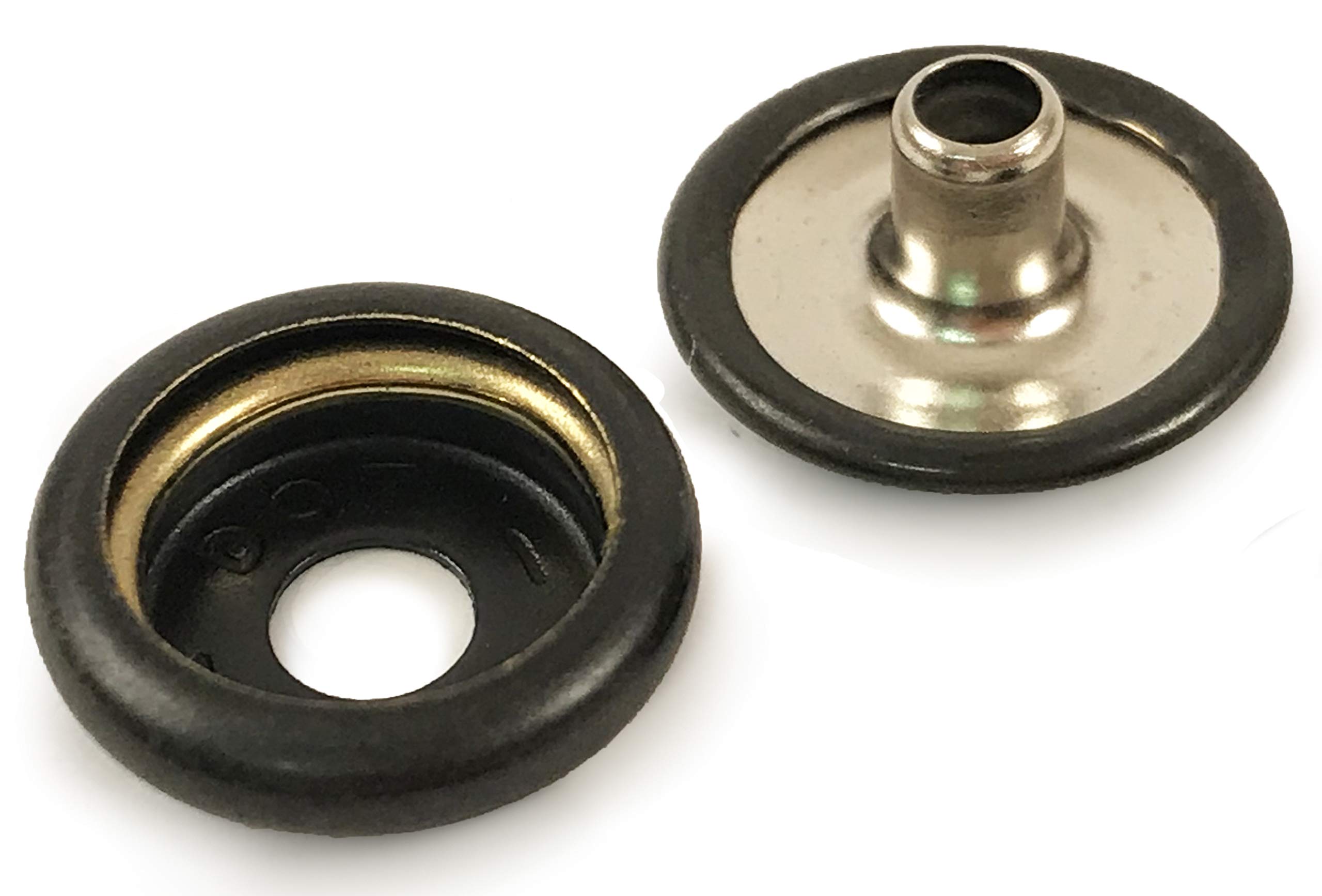Adl Black 10X Dot Oxide Press Snap Fastener Caps And Sockets For Boat Canopy Canvas Fixings Cover