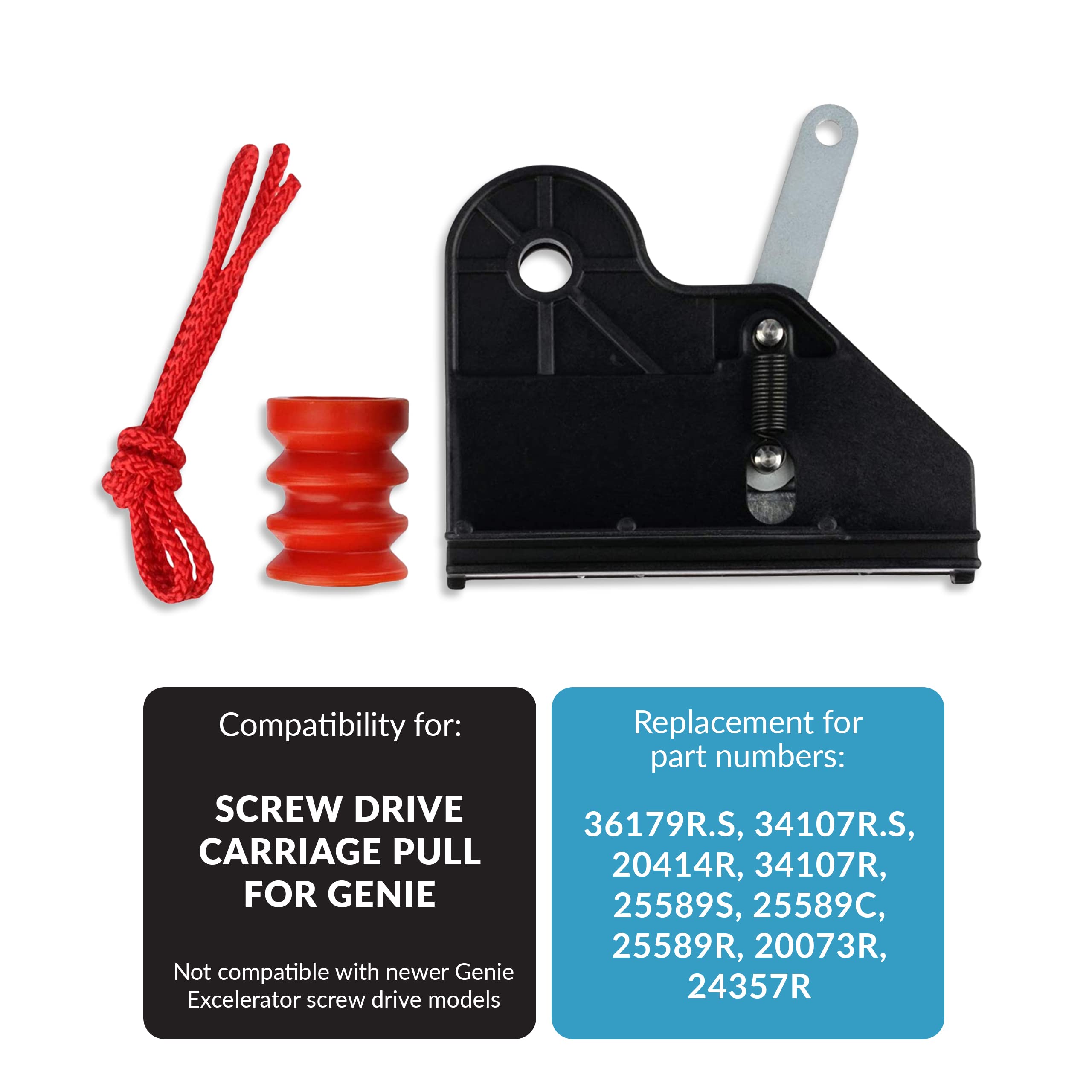 Tirette de rechange pour porte de garage Genie 36179R.S 34107R.S