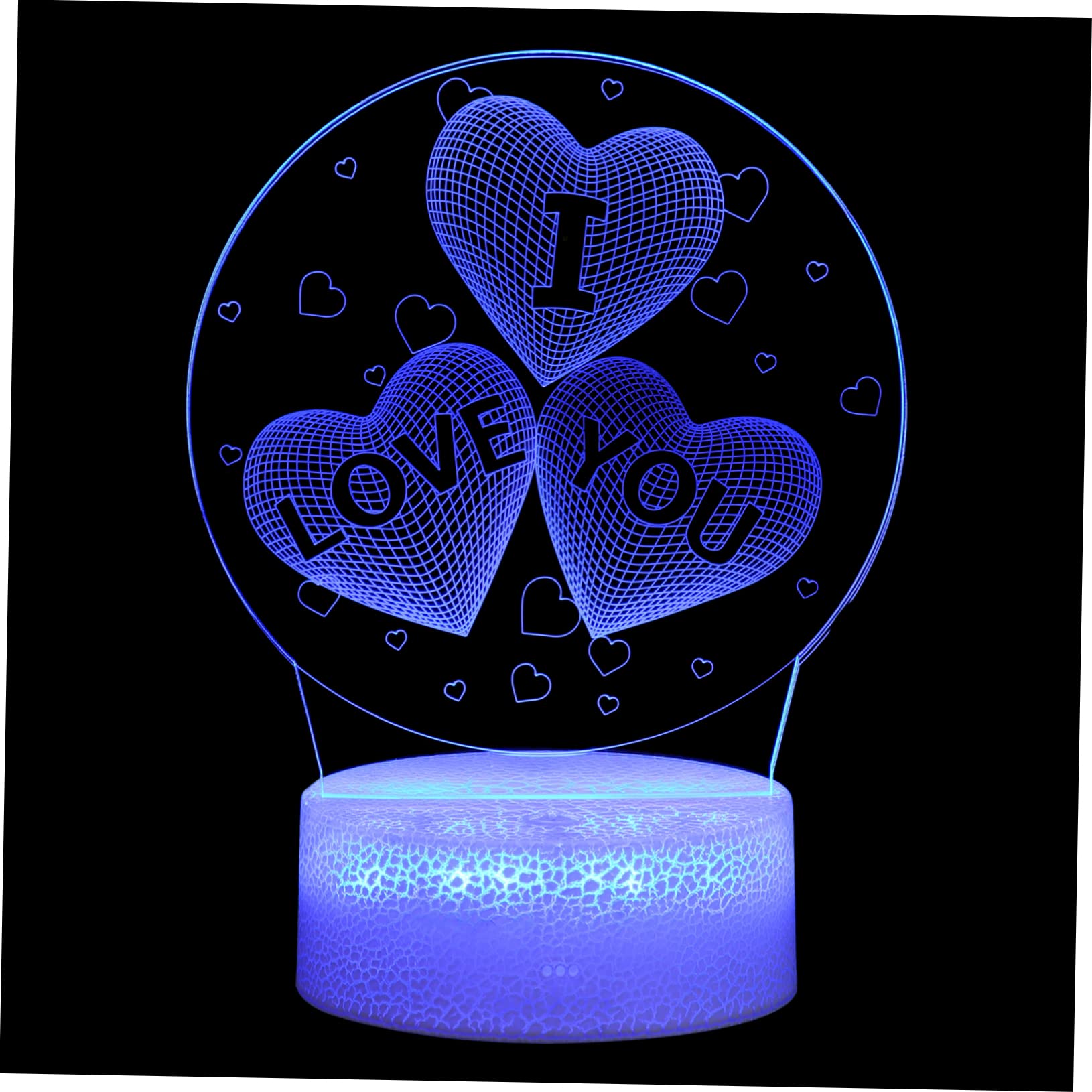 SHINEOFI Heart Shape Night Light Touch Control Lamp for Bedroom Non Dazzling Present for Friends and Family Durable Construction