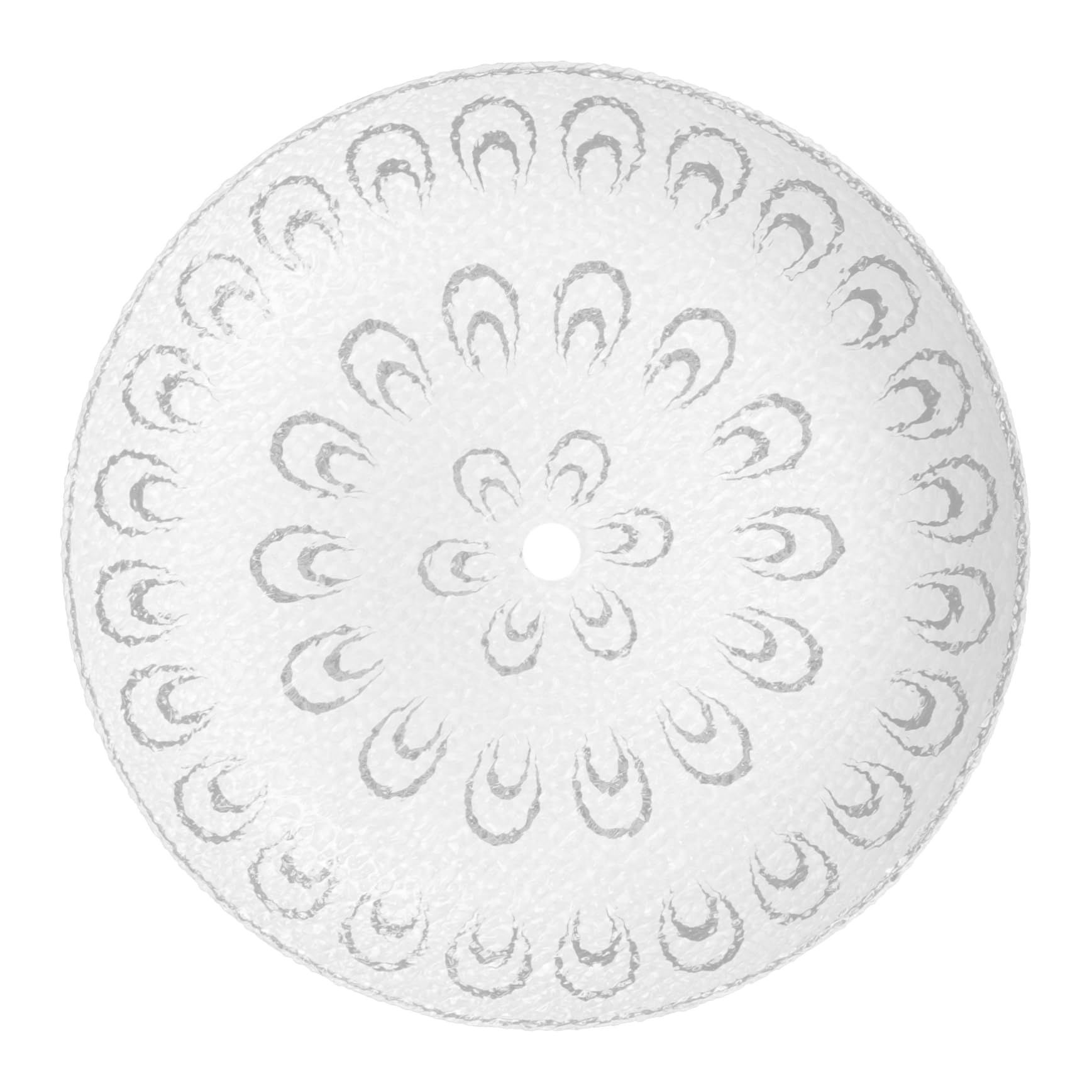 HOMSFOU Lamp Shades Ceiling White Frosted Glass Ceiling Lamp Shade, Modern Easy to Install and Clean Replacement for Bedroom Household Decoration