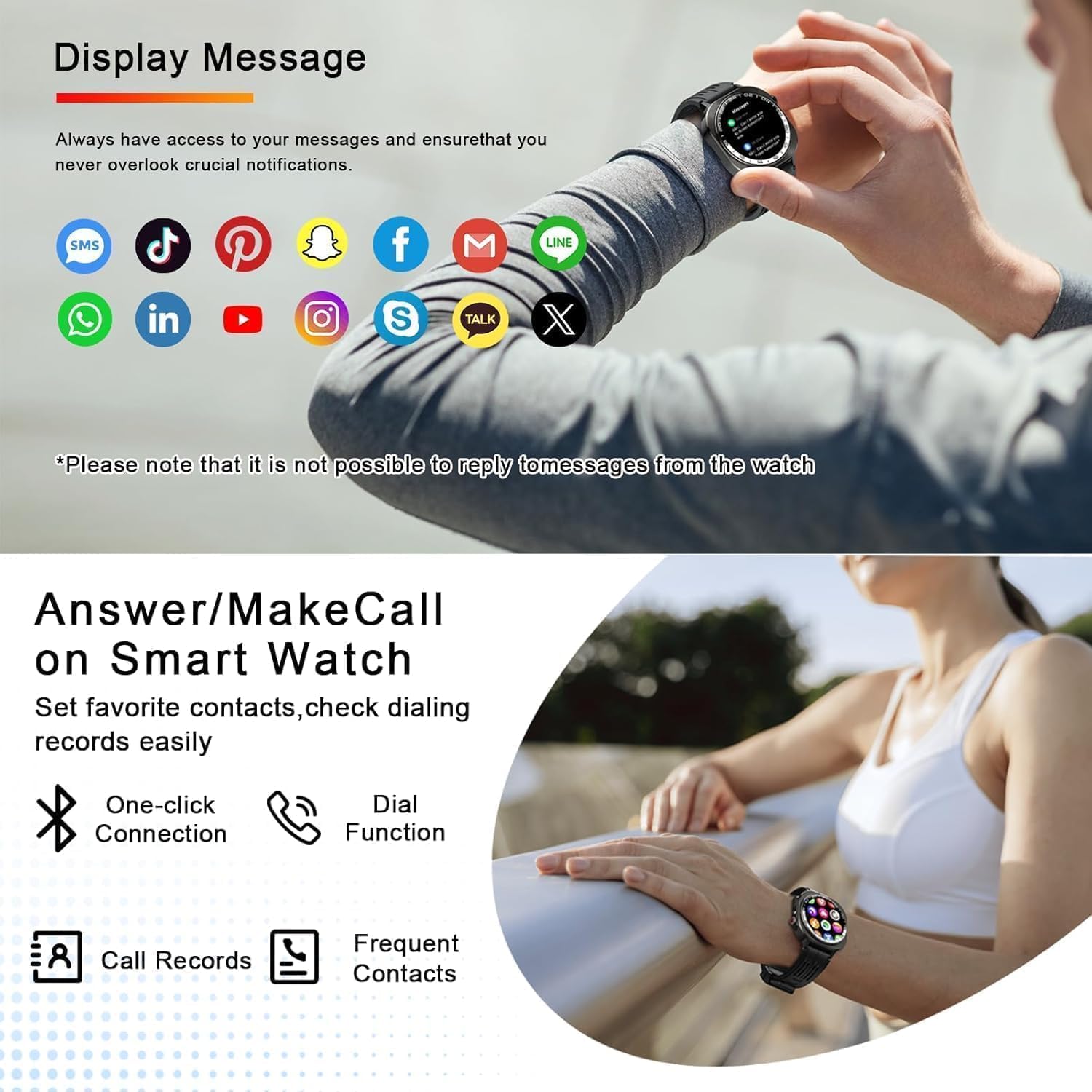 Montre Connectée Homme avec GPS Intégré, 1.43"HD AMOLED Militaire Smartwatch Appels Bluetooth 5.4, Montre Intelligente Fréquence Cardiaque/Sommeil/SpO2 Podometre,IP68 Étanche,130+ Modes Sport Noir