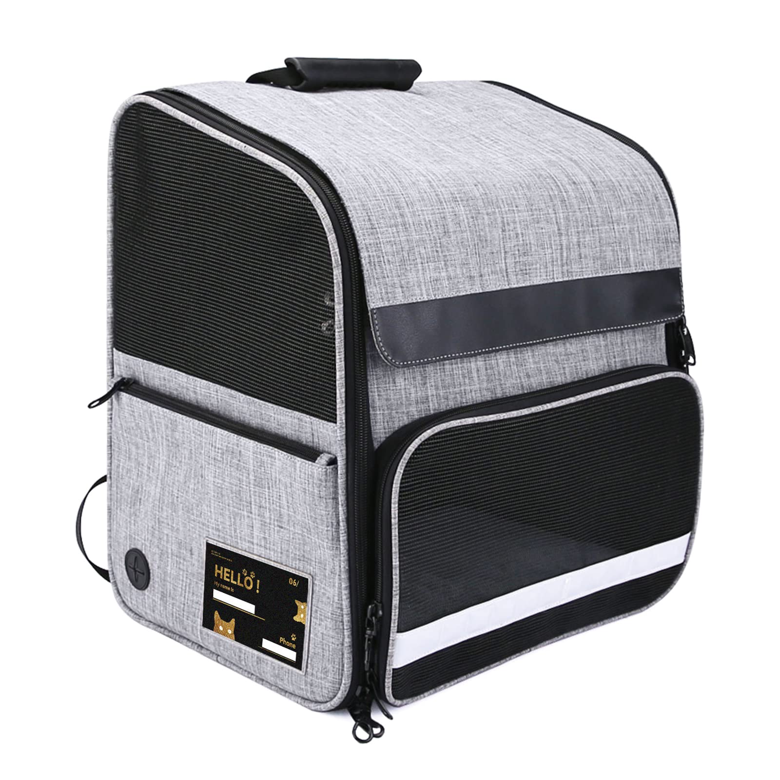 Sac de transport pour animaux en polyester lavable portable