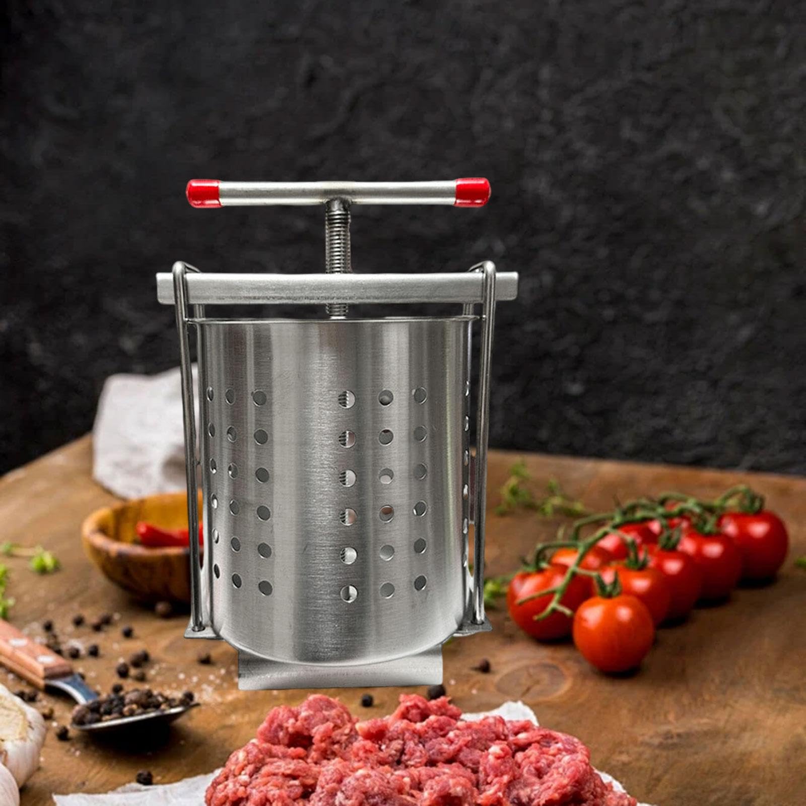 Amazon｜AFXGUSD 手動プレスバレル 圧力式野菜搾り器 食品脱水器