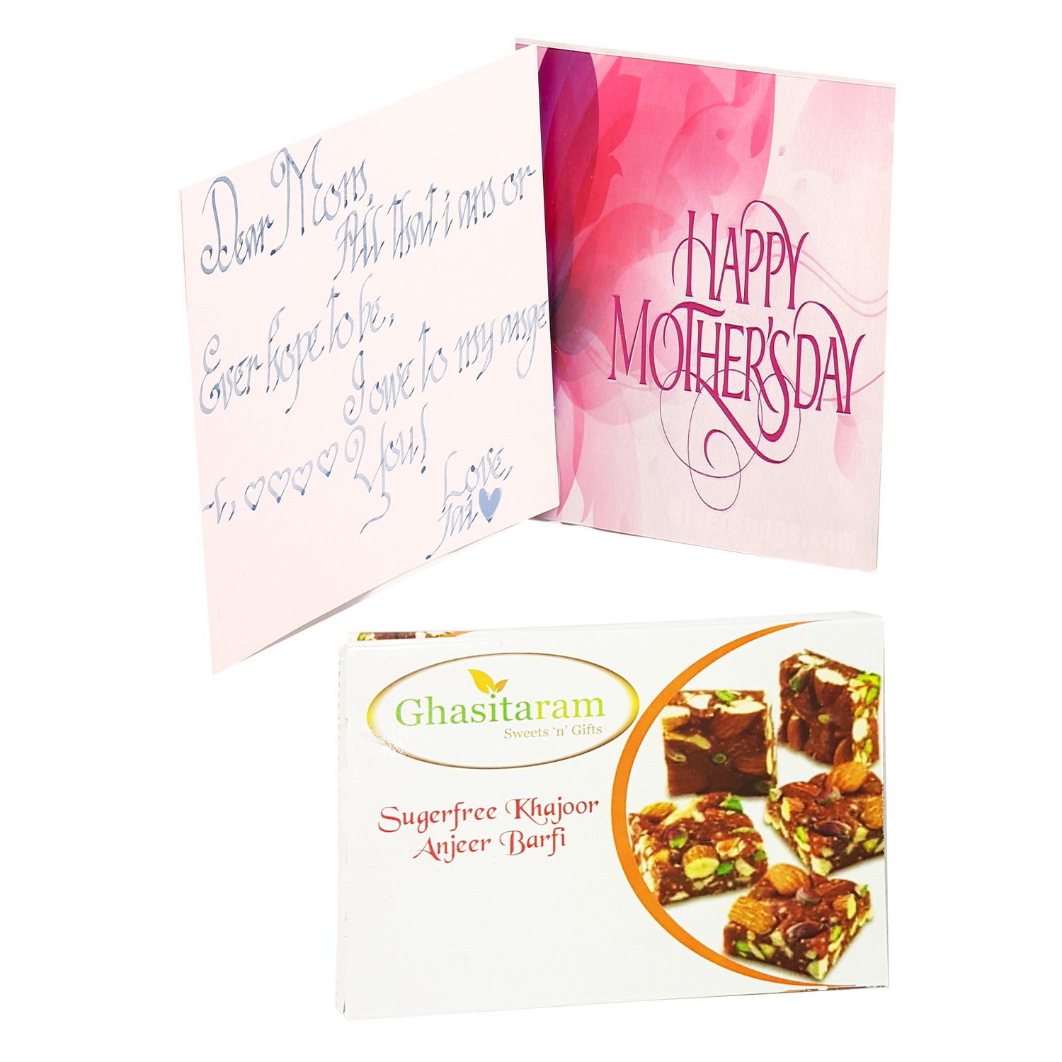 Ghasitaram Gifts - Cards- Personalised Message in Calligraphy Card and Natural Sugarfree Mix |Diwali,Holi,Rakhi,Valentine,Christmas,Birthday,Anniversary,Gift for Her,Him,Mothers Day,Fathers Day|-image-32