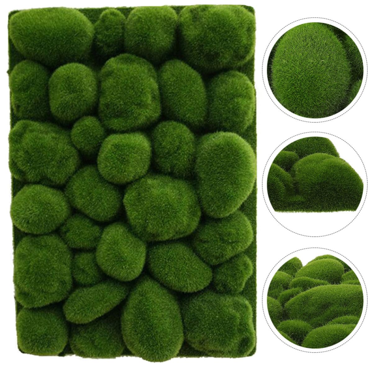 OSALADI Künstliches Kleiner Gartenmoos aus Baumwolle und Seidenbaumwolle Leichtes Dekomoos zum Basteln für Terrarien und Kleiner Häuser Entspannend für Augen