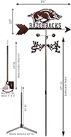 Vista 3 de SWEN Products Arkansas Razorbacks Veleta (estaca de jardín incluida)