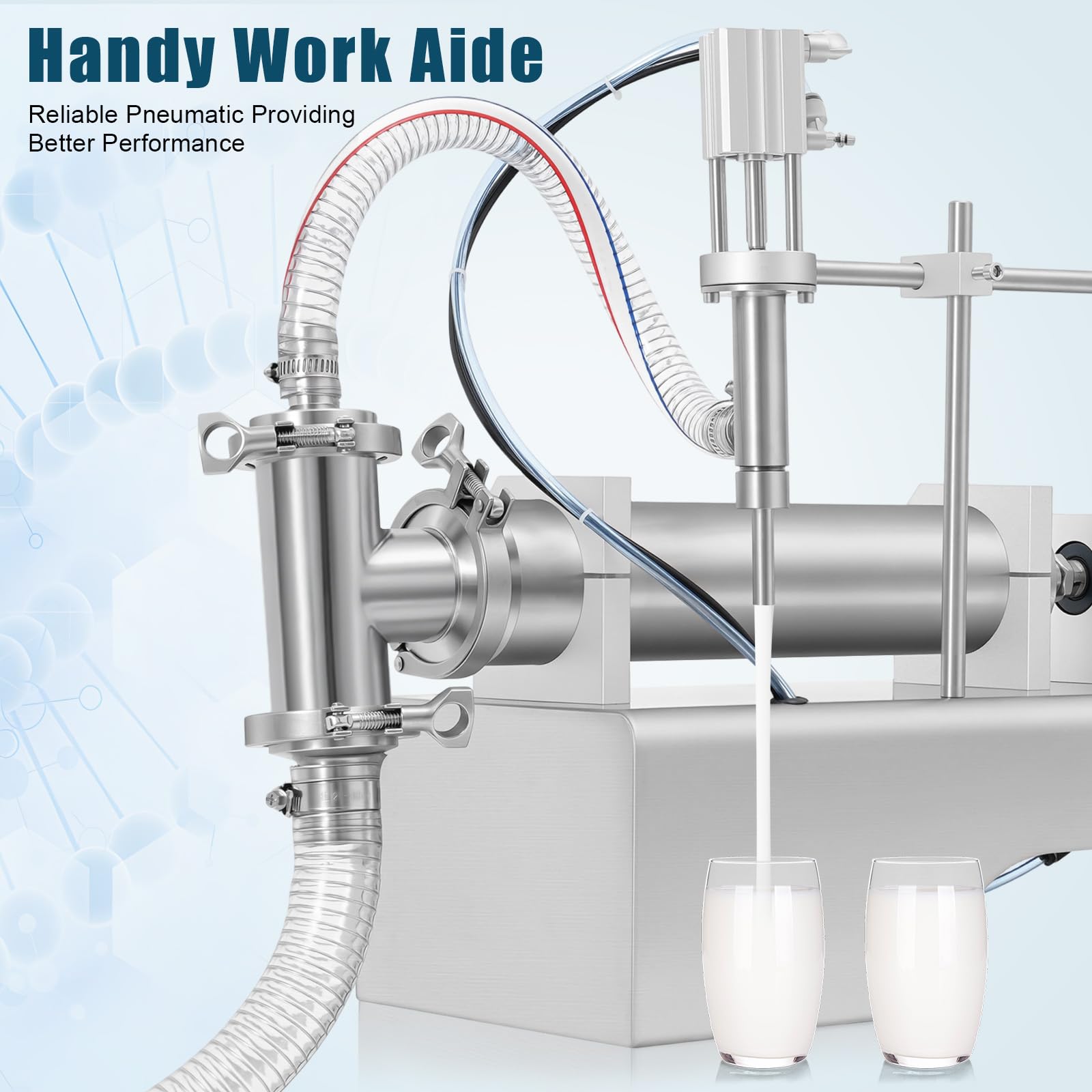 Edelstahl Pneumatik FlüSsigkeitsabfüLlmaschine Pneumatisch AbfüLlmaschine FüLlmaschine Liquid Filling Paste Machine Shampoo Automatisch Pneumatische FlüSsige Kosmetische Automatic Pneumatic Filler