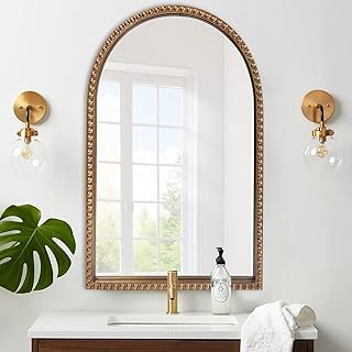 ironsmithn Gold Arched Mirror, 24