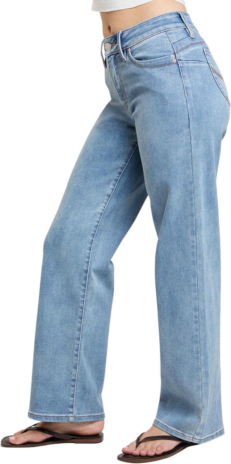 YMI Womens Jeans Women’s Luxe High Rise Wannabettabutt Straight Leg Jeans, P185837