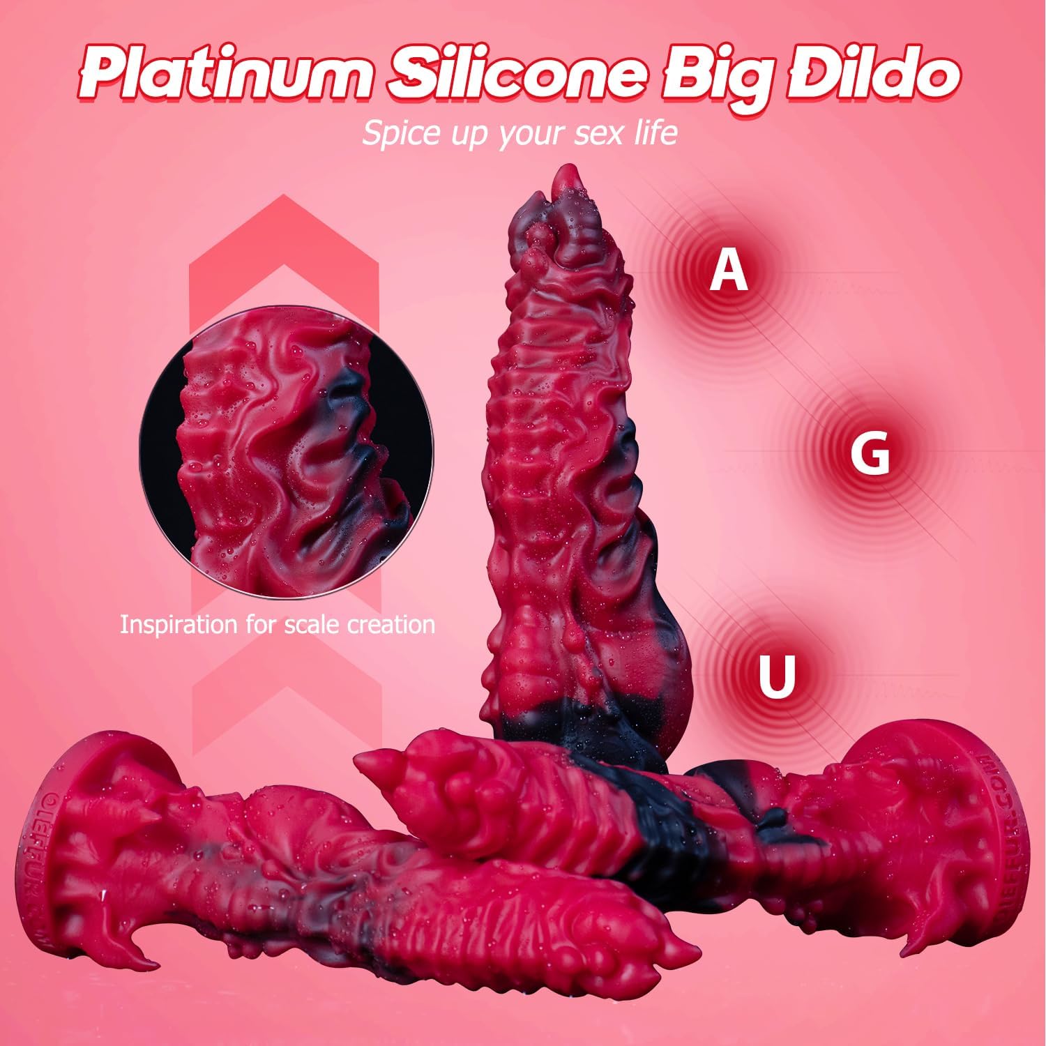 Amazon.com: Unisex Dildo, Platinum Silicone Adult Toy, with Strong Suction  Cup, Textured Design, Suitable for G-spot Stimulation and Anal Sex,  Waterproof, red. : Health & Household